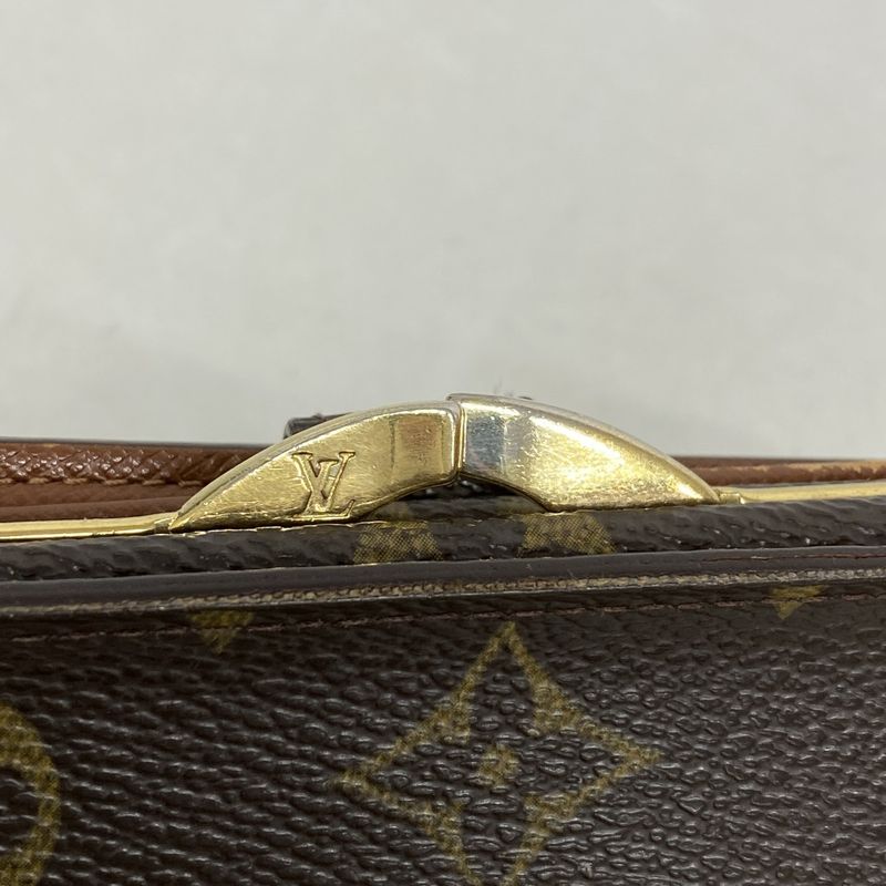 Louis Vuitton Wallet Monogram Porte Monnaie Viennois M61663 Brown Ladies