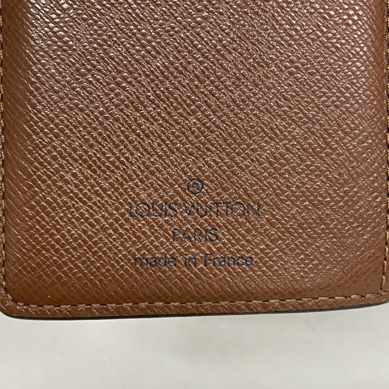 Louis Vuitton Wallet Monogram Porte Monnaie Viennois M61663 Brown Ladies