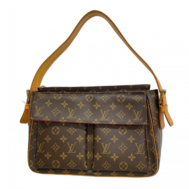 Louis Vuitton Shoulder Bag Monogram Vivacite GM M51163 Brown Ladies