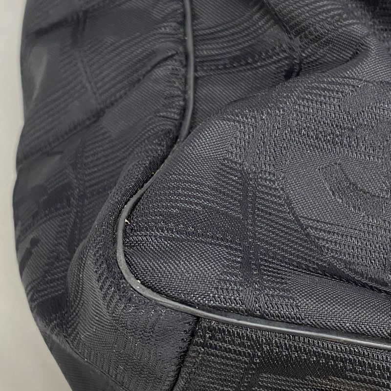 Chanel Tote New Travel Nylon Black Chien Pan Gold Hardware Women's