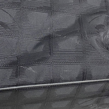 Chanel Tote New Travel Nylon Black Chien Pan Gold Hardware Women's