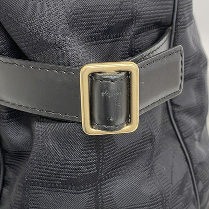 Chanel Tote New Travel Nylon Black Chien Pan Gold Hardware Women's