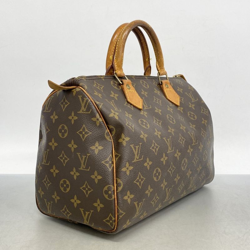 Louis Vuitton Handbag Monogram Speedy 30 M41108 Brown Ladies