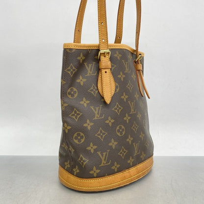 Louis Vuitton Tote Bag Monogram Bucket PM M42238 Brown Ladies