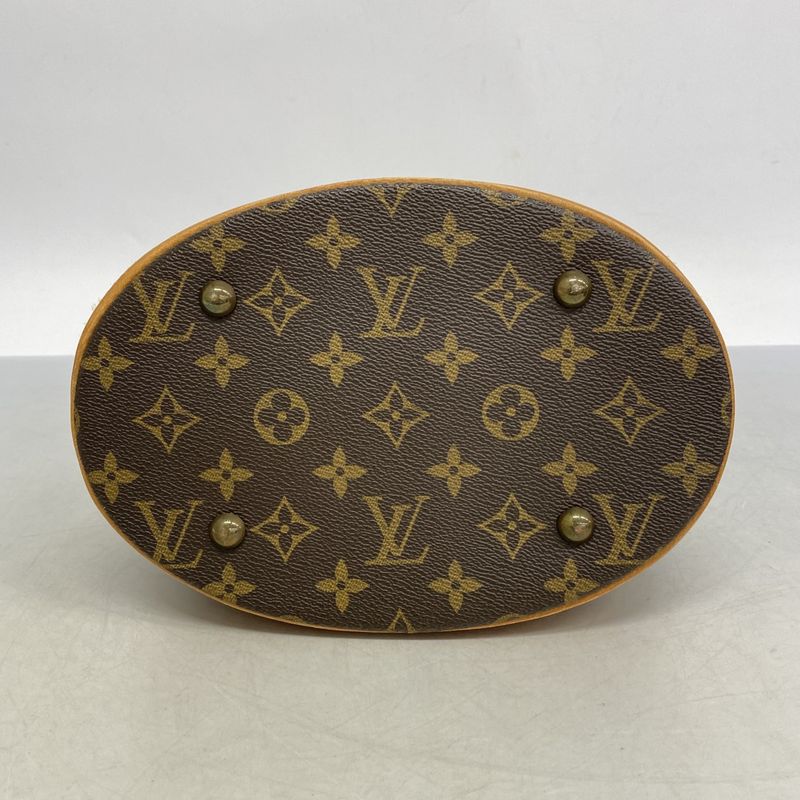 Louis Vuitton Tote Bag Monogram Bucket PM M42238 Brown Ladies
