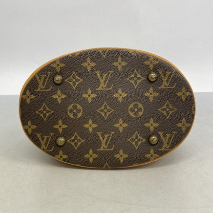 Louis Vuitton Tote Bag Monogram Bucket PM M42238 Brown Ladies