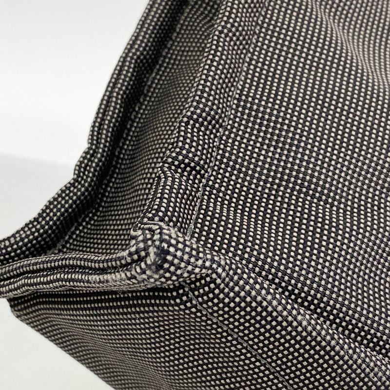 Hermes Tote Bag Her Line PM Canvas Gray Silver Hardware Women