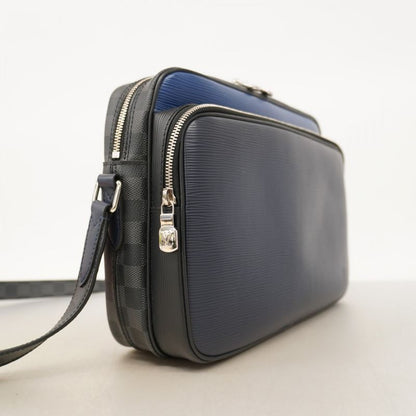 Louis Vuitton Epi Damier Graphite Nile NM M51466 Black Blue Men's Shoulder Bag