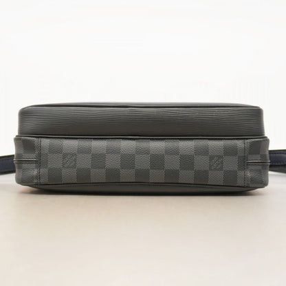 Louis Vuitton Epi Damier Graphite Nile NM M51466 Black Blue Men's Shoulder Bag