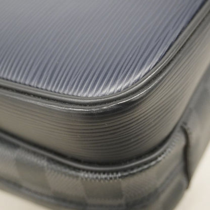 Louis Vuitton Epi Damier Graphite Nile NM M51466 Black Blue Men's Shoulder Bag