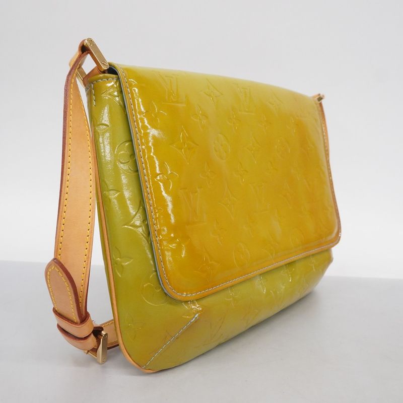 Louis Vuitton Shoulder Bag Vernis Thompson Street M91009 Baby Blue Women's