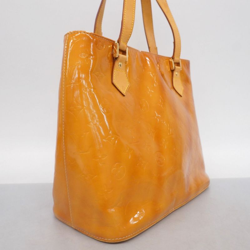 Louis Vuitton Tote Bag Vernis Houston M91004 Beige Women's