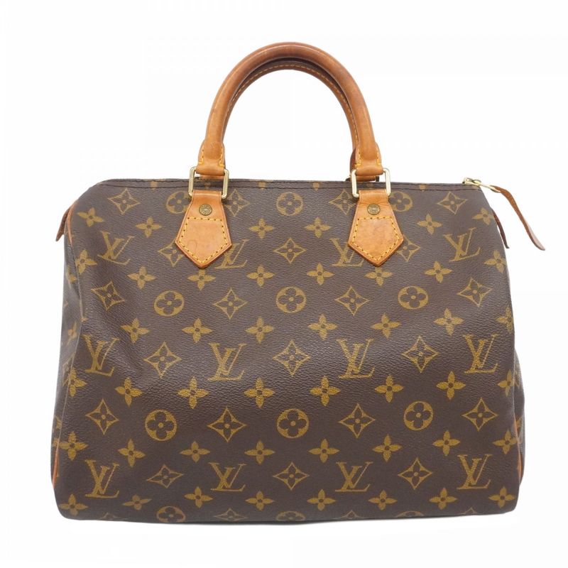 Louis Vuitton Handbag Monogram Speedy 30 M41108 Brown Ladies