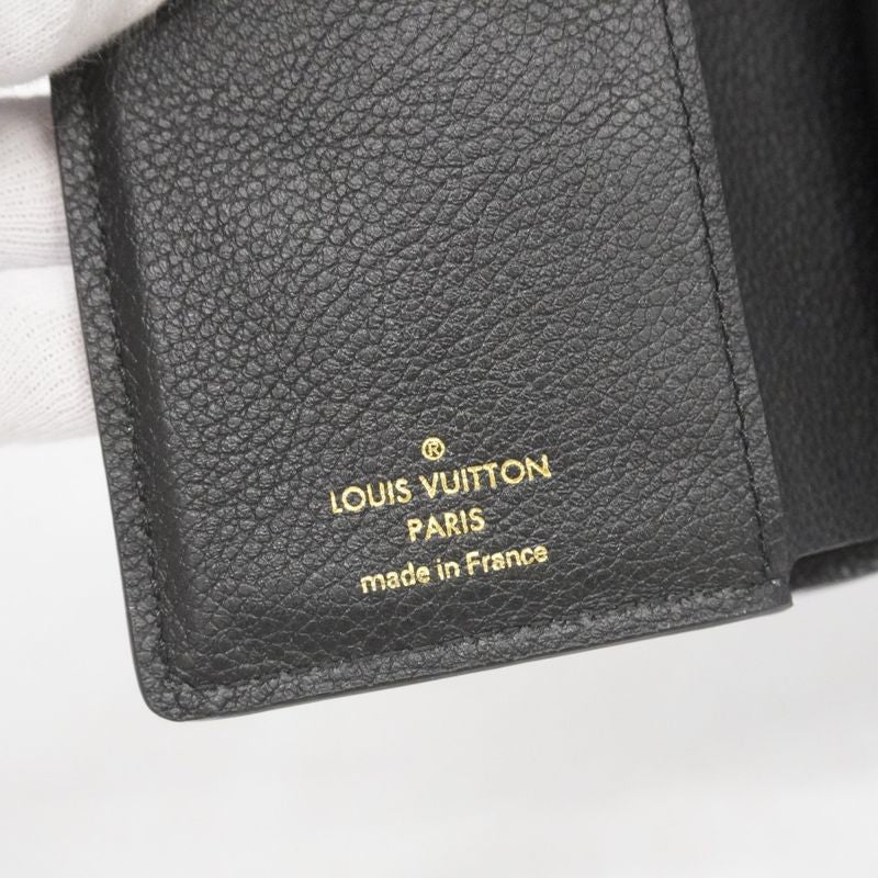 Louis Vuitton Monogram And Empreinte Portefeuille Metis Compact M80880 Noir