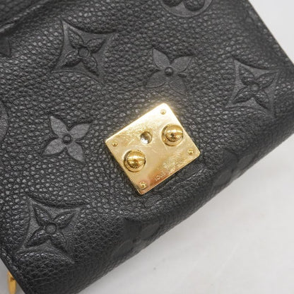 Louis Vuitton Monogram And Empreinte Portefeuille Metis Compact M80880 Noir