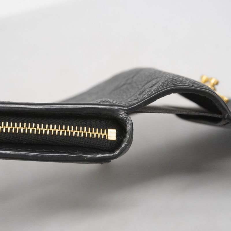 Louis Vuitton Monogram And Empreinte Portefeuille Metis Compact M80880 Noir