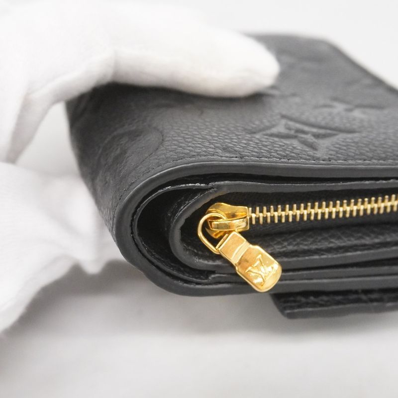 Louis Vuitton Monogram And Empreinte Portefeuille Metis Compact M80880 Noir
