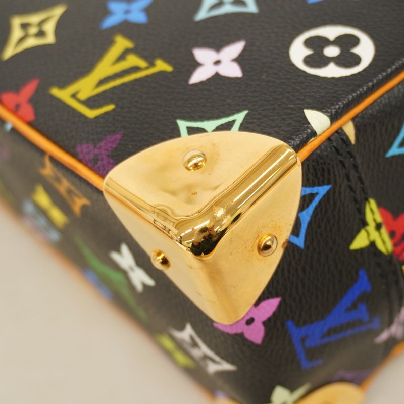 Louis Vuitton Monogram Multicolor Trouville M92662 Noir Black Women