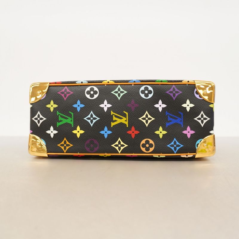 Louis Vuitton Monogram Multicolor Trouville M92662 Noir Black Women