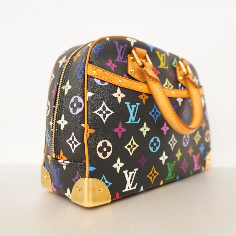 Louis Vuitton Monogram Multicolor Trouville M92662 Noir Black Women