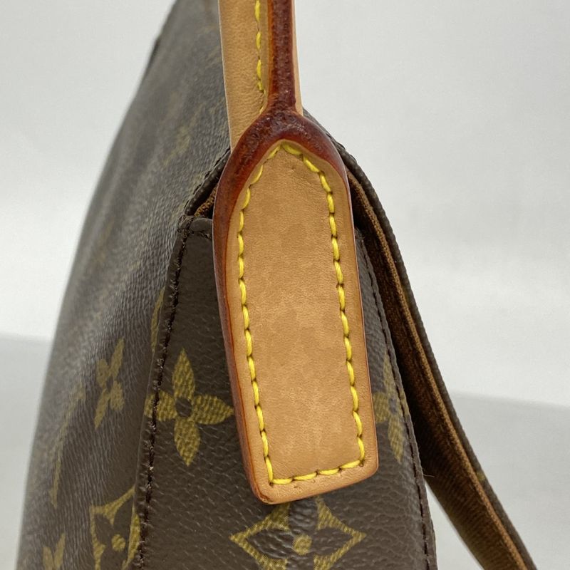 Louis Vuitton Shoulder Bag Monogram Mini Looping M51147 Brown Ladies