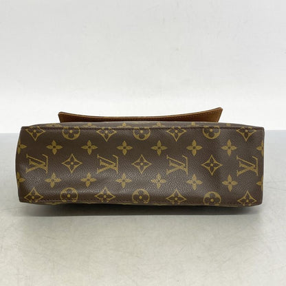 Louis Vuitton Shoulder Bag Monogram Mini Looping M51147 Brown Ladies