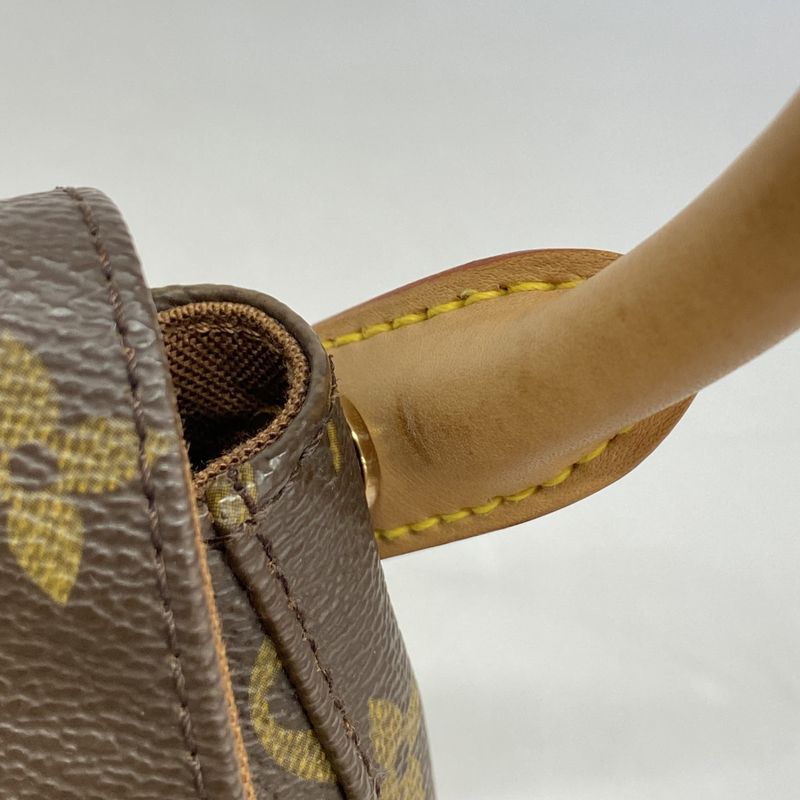 Louis Vuitton Shoulder Bag Monogram Mini Looping M51147 Brown Ladies