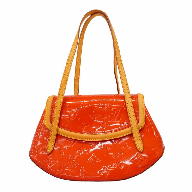 Louis Vuitton Shoulder Bag Vernis Biscayne Bay PM M91291 Rouge Women's