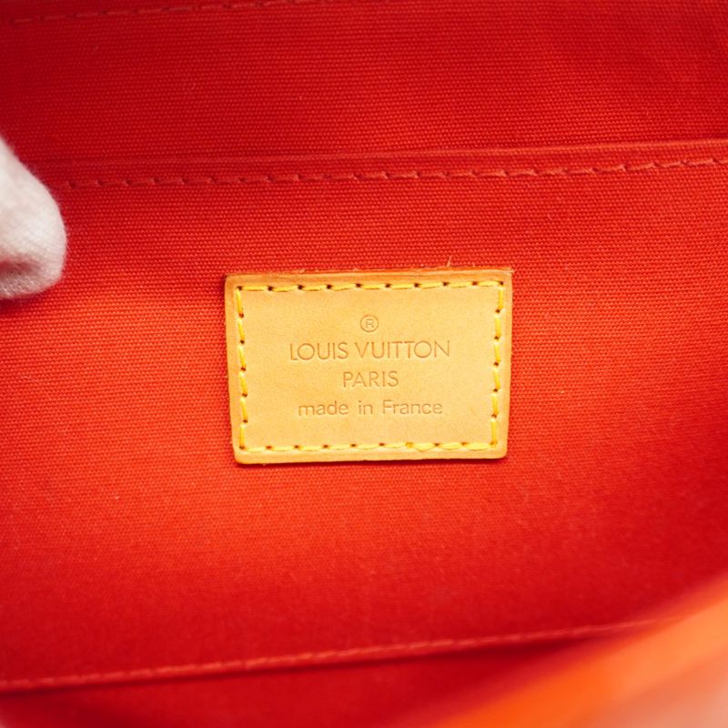 Louis Vuitton Shoulder Bag Vernis Biscayne Bay PM M91291 Rouge Women's