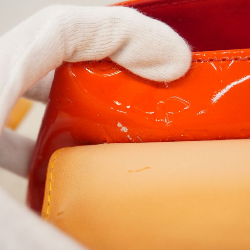 Louis Vuitton Shoulder Bag Vernis Biscayne Bay PM M91291 Rouge Women's