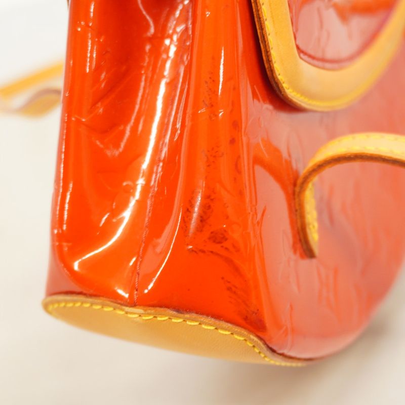 Louis Vuitton Shoulder Bag Vernis Biscayne Bay PM M91291 Rouge Women's