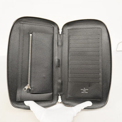 Louis Vuitton Long Wallet Damier Graphite Zippy XL N41503 Black Gray Men's