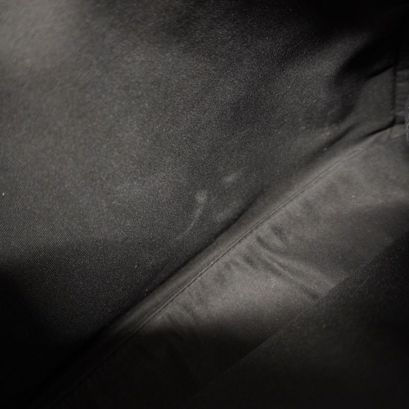 Gucci Shoulder Bag GG Canvas 131211 Canvas Black Silver Hardware Women