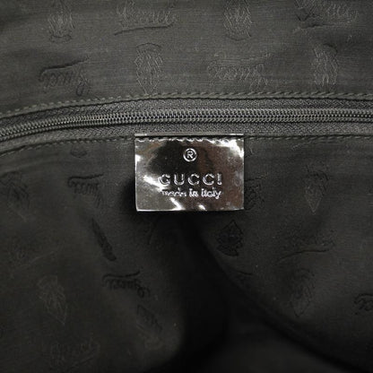 Gucci Tote Bag GG Canvas 211976 Canvas Beige Black Chien Pan Gold Hardware