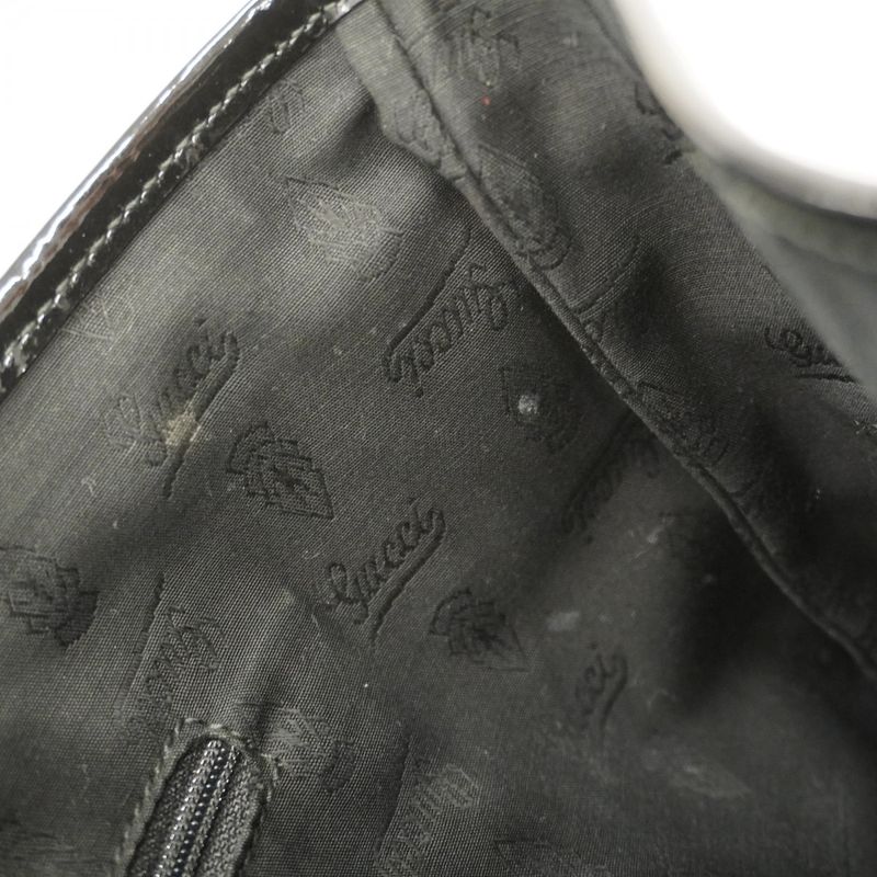 Gucci Tote Bag GG Canvas 211976 Canvas Beige Black Chien Pan Gold Hardware