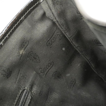 Gucci Tote Bag GG Canvas 211976 Canvas Beige Black Chien Pan Gold Hardware