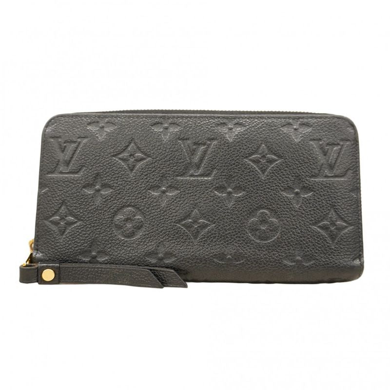 Louis Vuitton Monogram Empreinte Zippy Wallet M60571 Noir Black Ladies