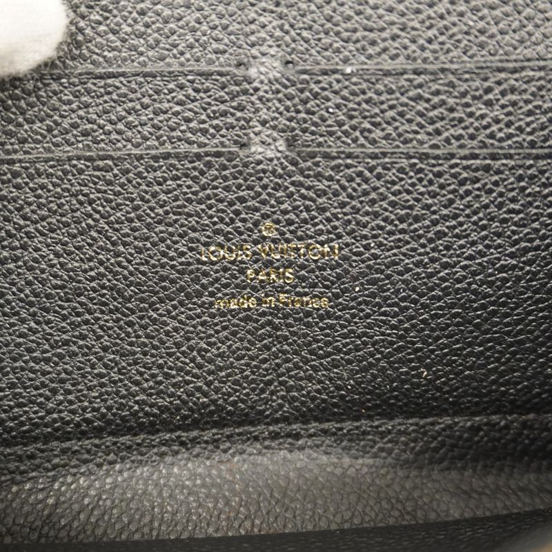 Louis Vuitton Monogram Empreinte Zippy Wallet M60571 Noir Black Ladies
