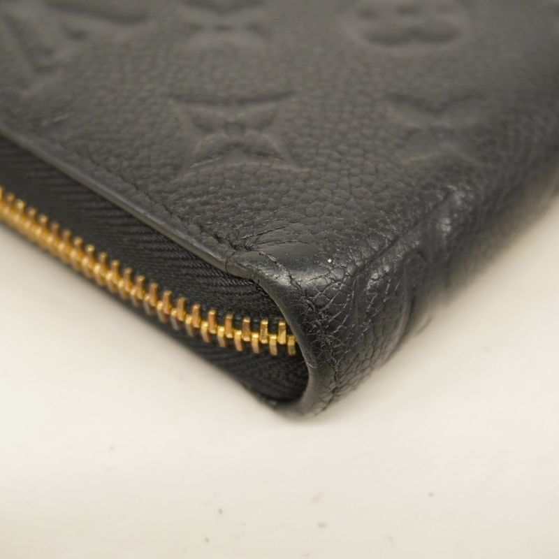 Louis Vuitton Monogram Empreinte Zippy Wallet M60571 Noir Black Ladies