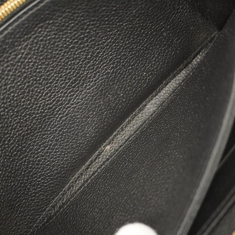 Louis Vuitton Monogram Empreinte Zippy Wallet M60571 Noir Black Ladies