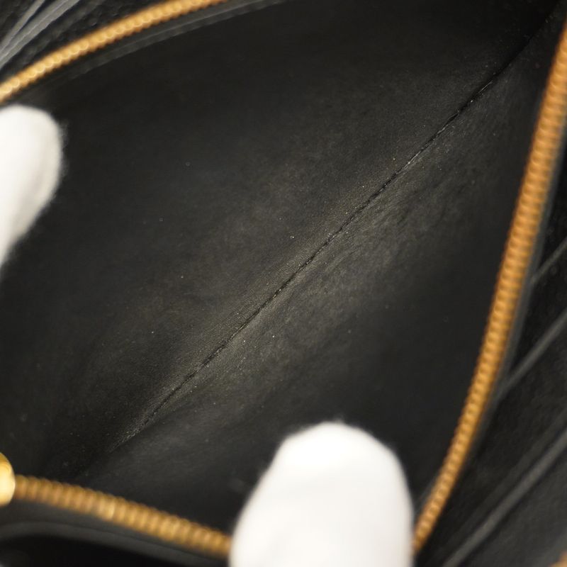 Louis Vuitton Monogram Empreinte Zippy Wallet M60571 Noir Black Ladies