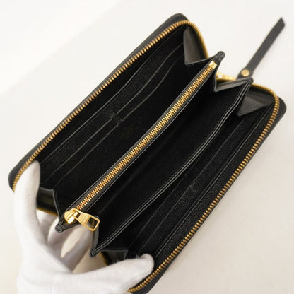 Louis Vuitton Monogram Empreinte Zippy Wallet M60571 Noir Black Ladies