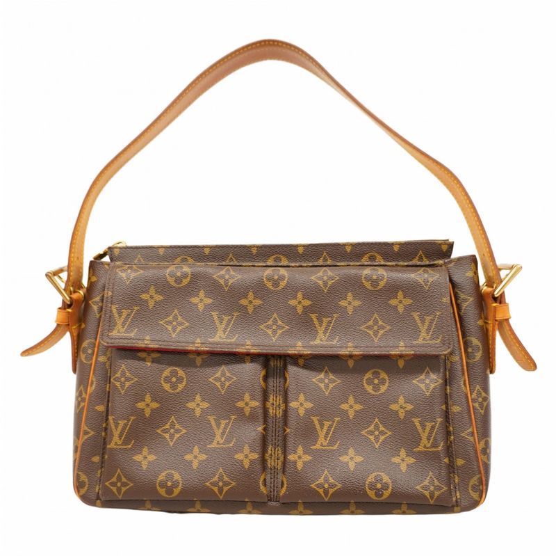 Louis Vuitton Shoulder Bag Monogram Vivacite GM M51163 Brown Ladies