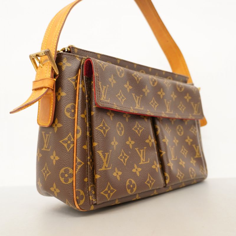 Louis Vuitton Shoulder Bag Monogram Vivacite GM M51163 Brown Ladies