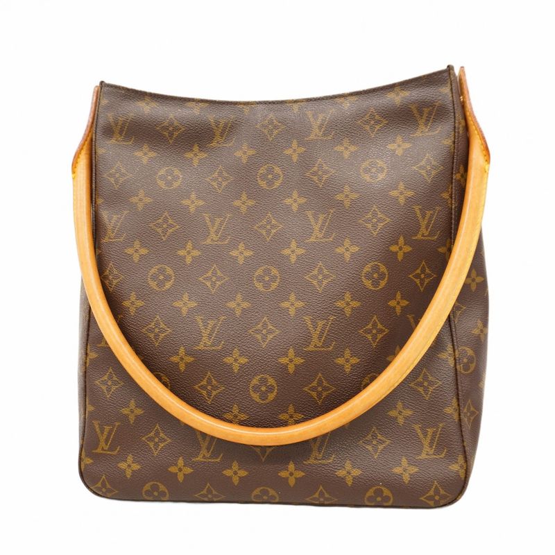 Louis Vuitton Shoulder Bag Monogram Looping GM M51145 Brown Ladies