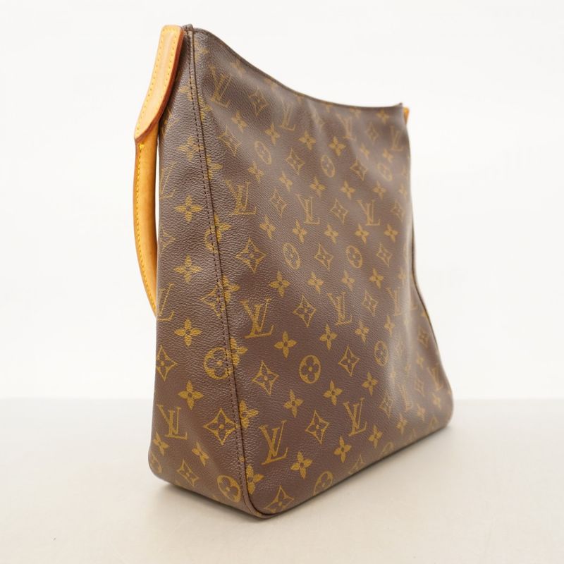 Louis Vuitton Shoulder Bag Monogram Looping GM M51145 Brown Ladies