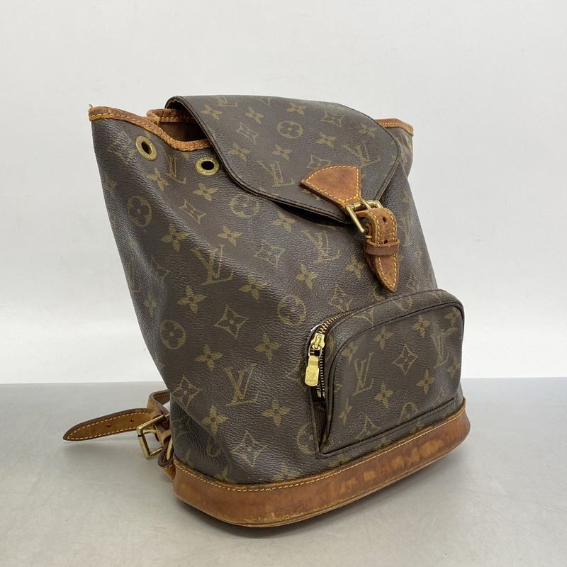 Louis Vuitton Backpack Daypack Monogram Montsourismm M51136 Brown Women's