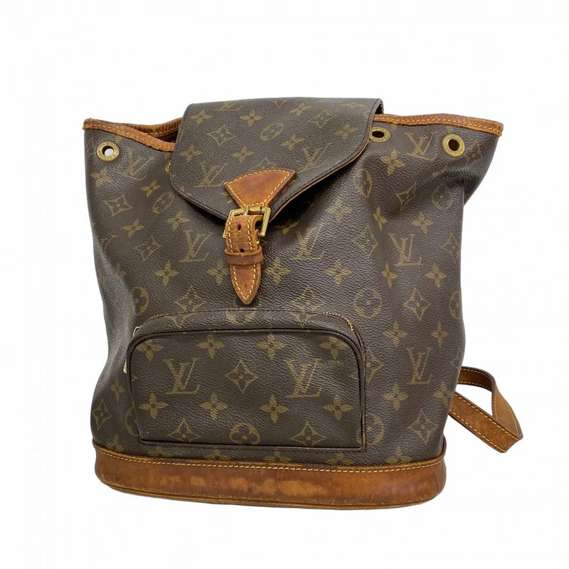 Louis Vuitton Backpack Daypack Monogram Montsourismm M51136 Brown Women's