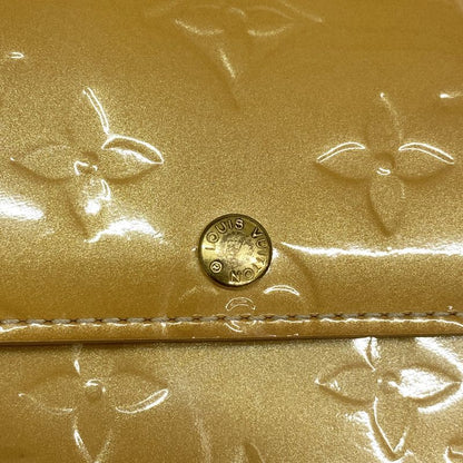 Louis Vuitton Vernis Pochette Porte Monet Cles Di M91380 Noisette Women's Long