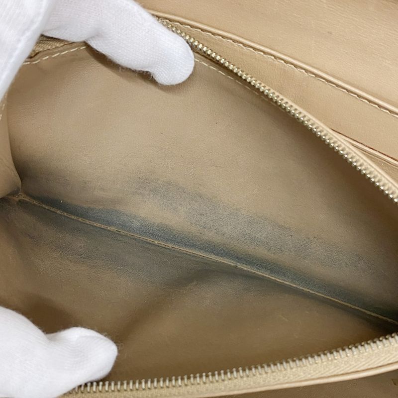 Louis Vuitton Vernis Pochette Porte Monet Cles Di M91380 Noisette Women's Long